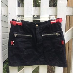 COPY - Vintage Tripp NYC Black and Red Mini Skirt